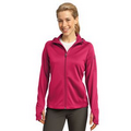 Sport-Tek Ladies Tech Fleece Full-Zip Hooded Jacket